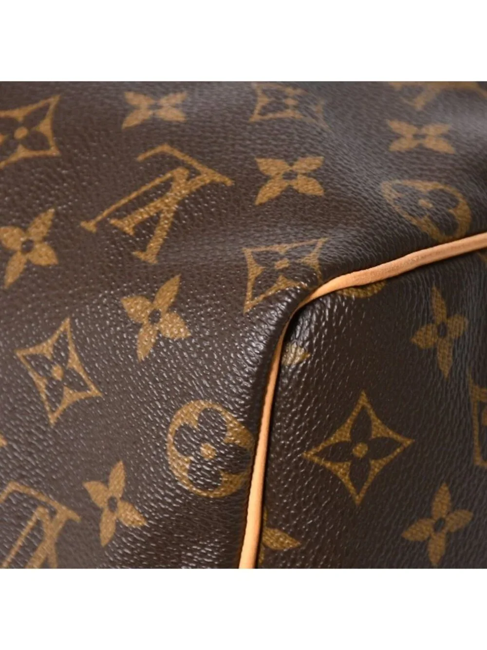 Louis Vuitton Speedy 25 Handbag Monogram Leather Brown Gold